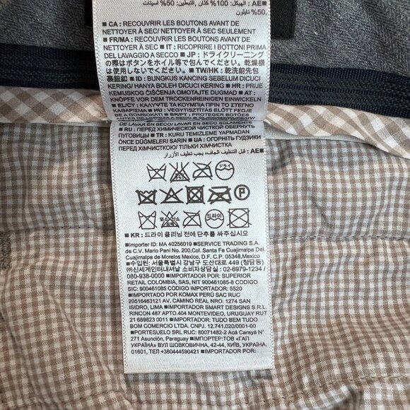 Banana Republic Modern Slim Fit Pants Mens 38x30.5 Gray 100% Linen Chino - Picture 7 of 12